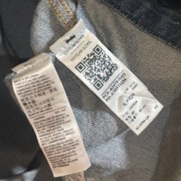 Levis Baggy Trucker Jacket Men's Size Small Blue Denim New With Tags NWT - Picture 5 of 5